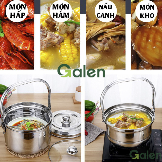 Nồi Ủ Nhiệt Chân Không Galen G014 5.5L Nồi Ủ Đa Năng - Bảo Hành 12 Tháng