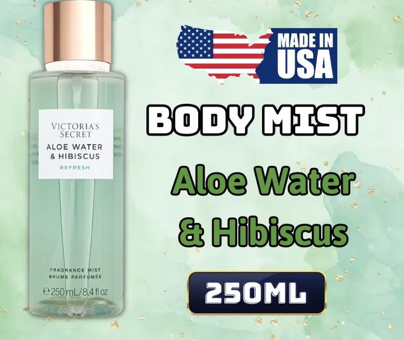 Victoria Secret Aloe Water &amp; Hibiscus Chính Hãng - Body Mist Victoria Secret 250ml - Lotion Victoria Secret 236ml