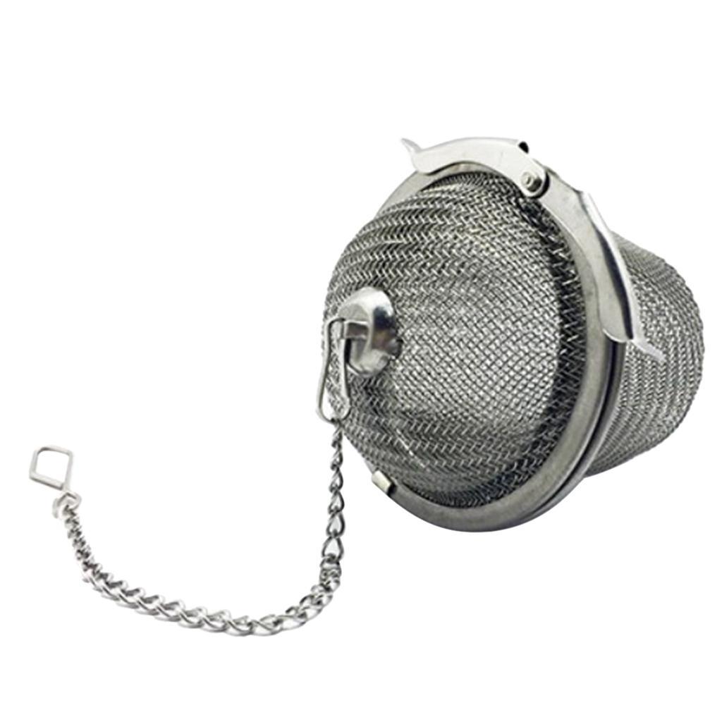 Stainless Steel Tea Infuser Filter Strainer Barrel Shape - Silver