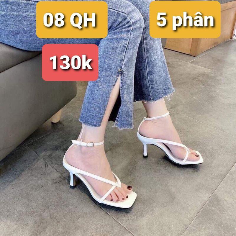 Giày Sandal Quai Hậu Cao Gót Nữ 5 Phân Kẹp Ngón - MS 08QH