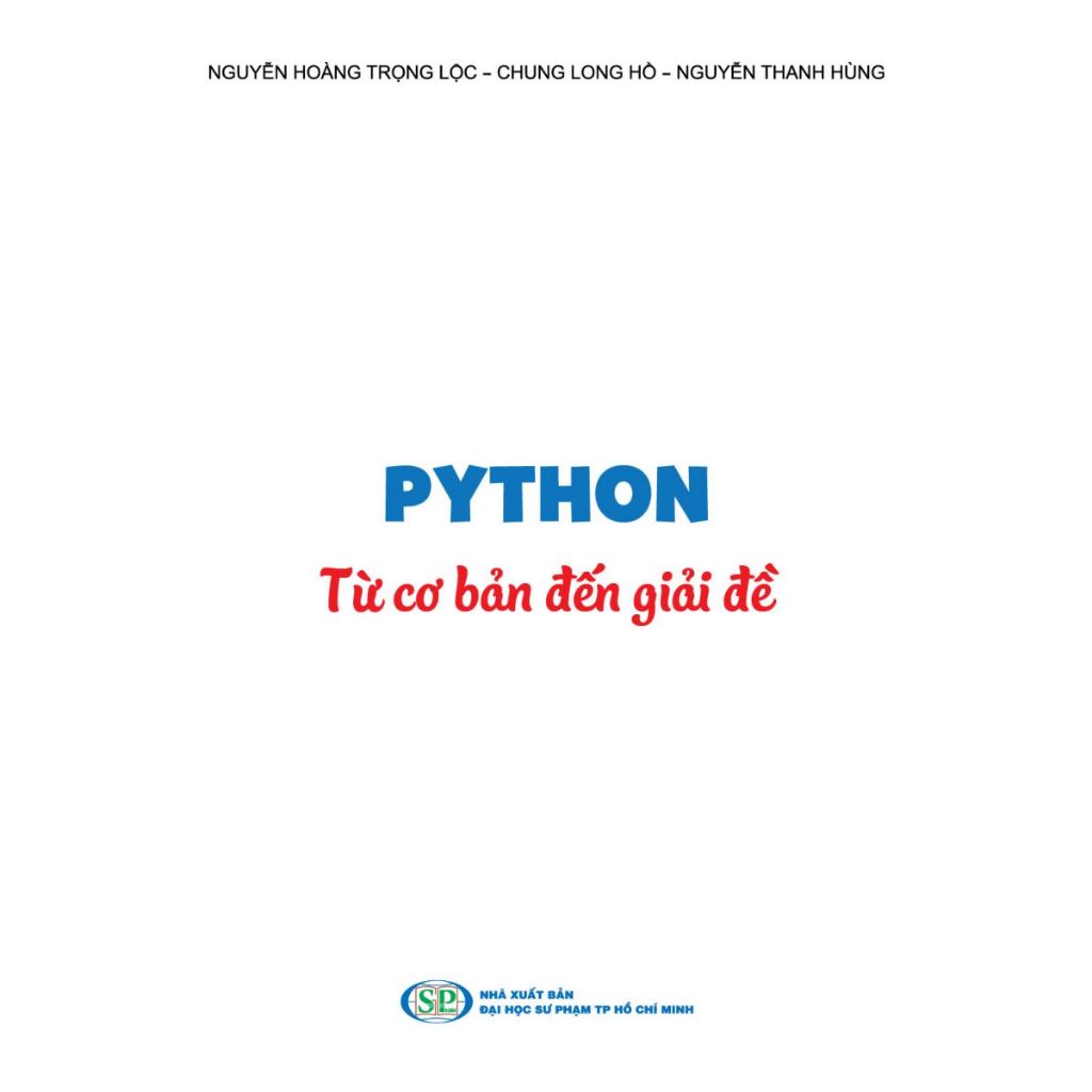 Sách - Python Từ cơ bản đến giải đề (PV)