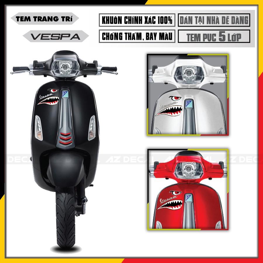 Tem Xe Vespa Sprint/Primavera/GTS Babe | VP21 | Tem Rời Cắt Khuôn Sẵn, Chất Liệu PVC Cao Cấp