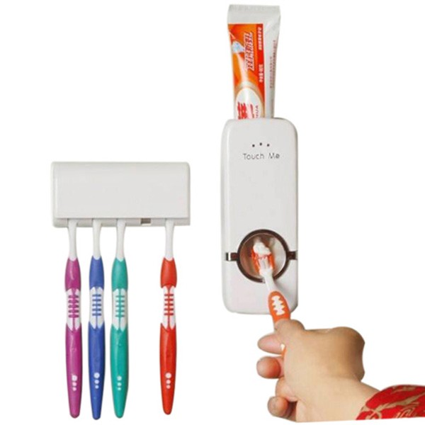 DỤNG CỤ LẤY KEM ĐÁNH RĂNG TỰ ĐỘNG KÈM GIÁ ĐỂ BÀN CHẢI ĐÁNH RĂNG Touch me