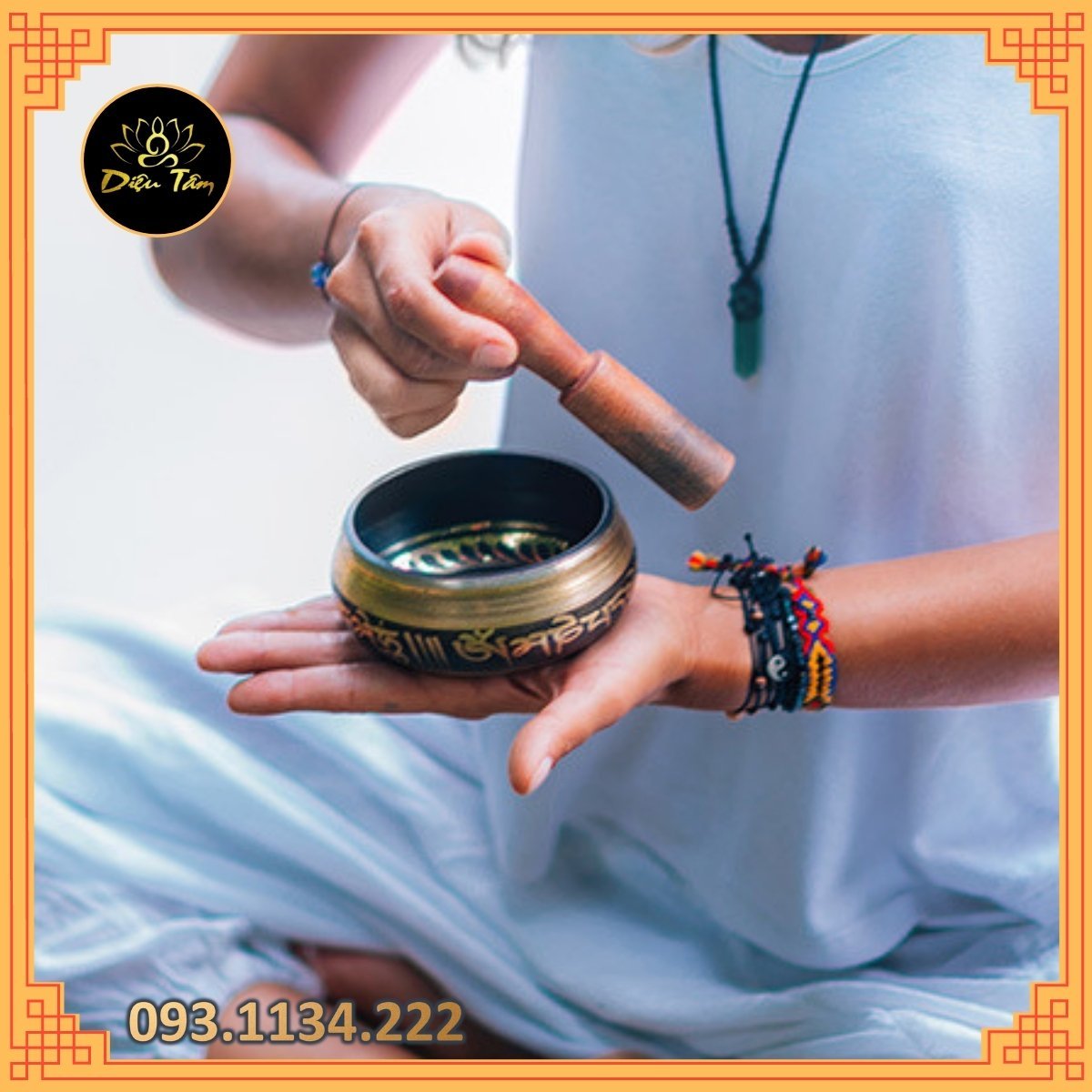 Chiêc bát tập Yoga, thiền 9,5cm