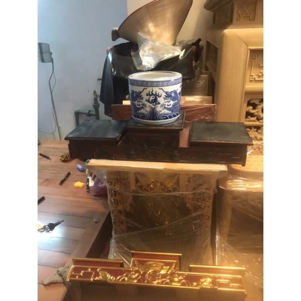 Tam cấp kê bát hương - tượng thần tài