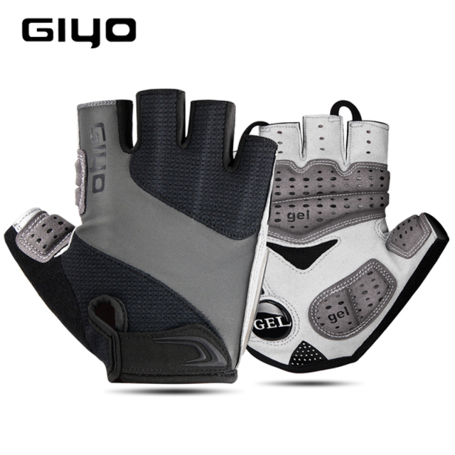 Bơm GIYO Găng Tay Xe Đạp Ngón Thể Thao Ngoài Trời Găng Tay Dành Cho Nam Nữ Gel Lót Thoáng Khí MTB Đường Đua Đi Găng Tay Xe Đạp s10