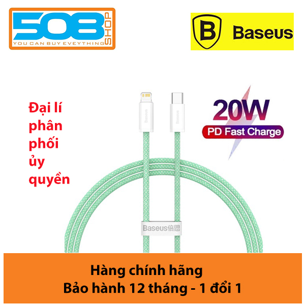 Cáp sạc nhanh Baseus Dynamic Series PD 20W Type-C to Lai-ning dành cho sản phẩm táo - Hàng chính hãng