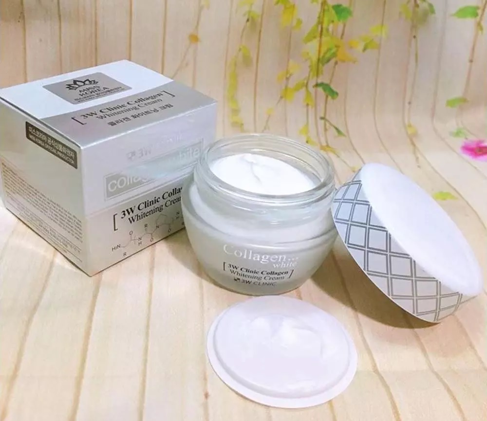 Kem Dưỡng Trắng Da Tinh Chất Collagen 3W Clinic Collagen Whitening Cream