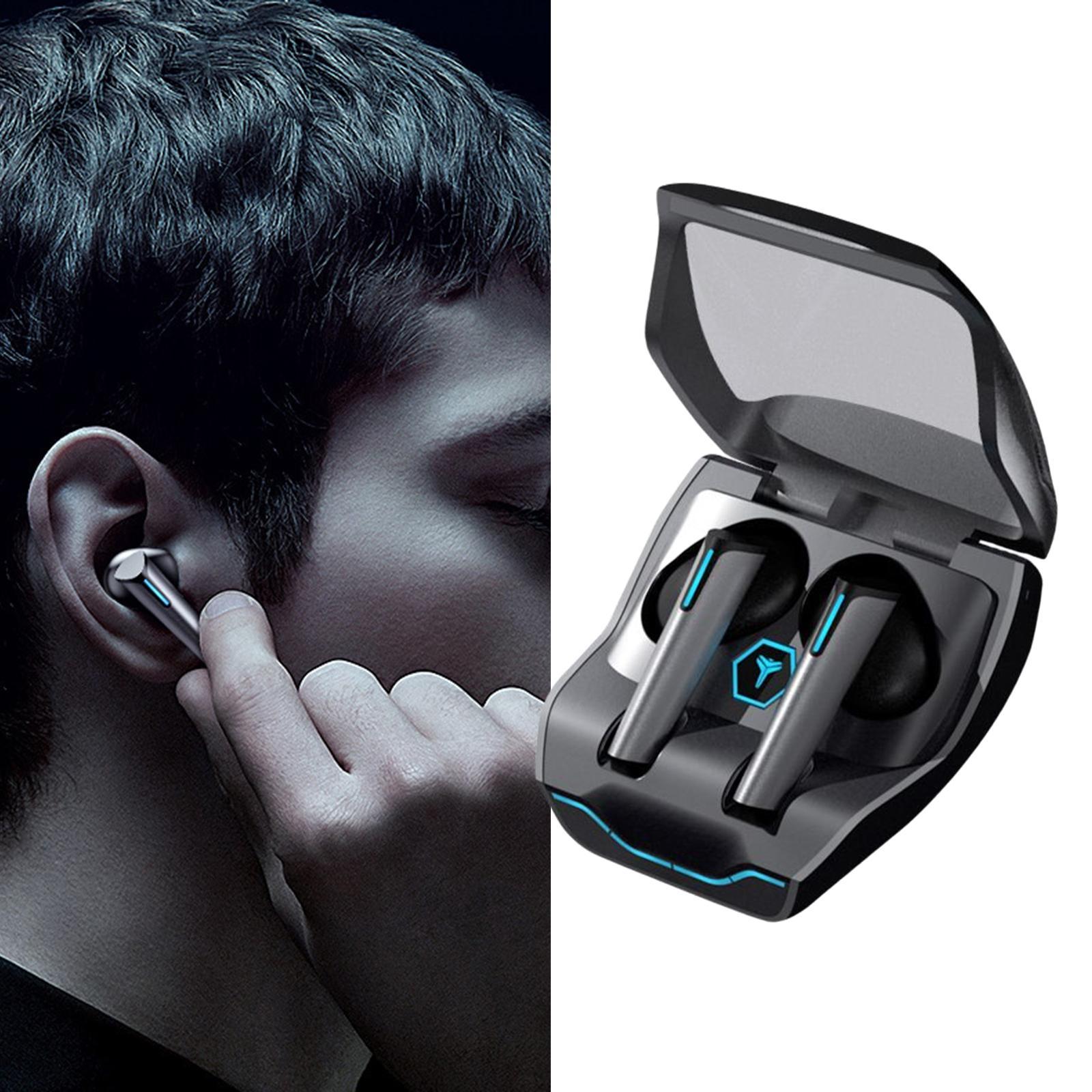 XG02 Bluetooth 5.0 Wireless Music Gaming Headsets Earbuds HiFi Black