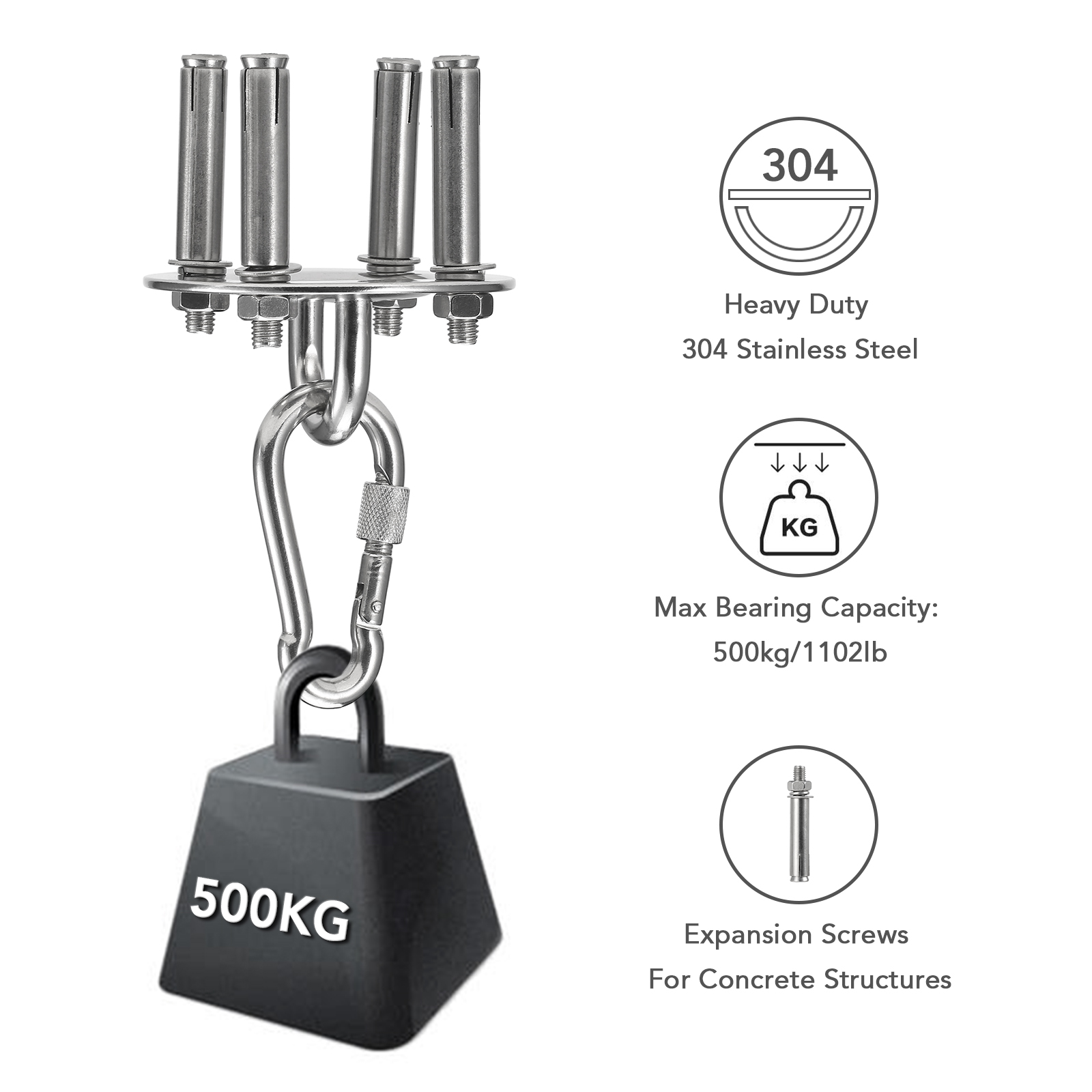 Móc treo tường Carabiner