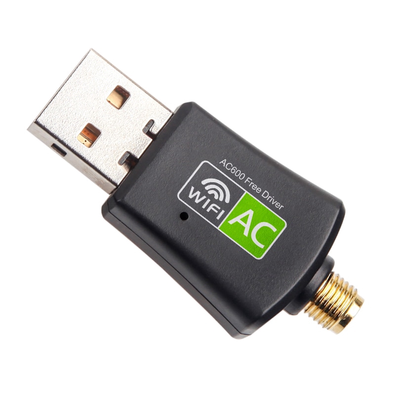 USB bắt Wifi không dây băng tần kép 5GHz 2.4GHz 600Mbps cho máy tính/laptop