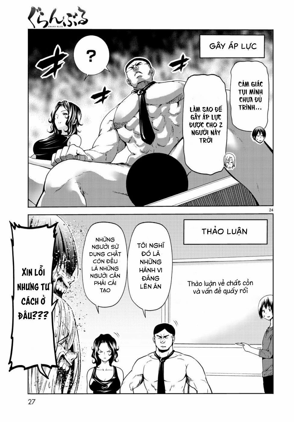 cô gái thích lặn - grand blue chapter 58 23