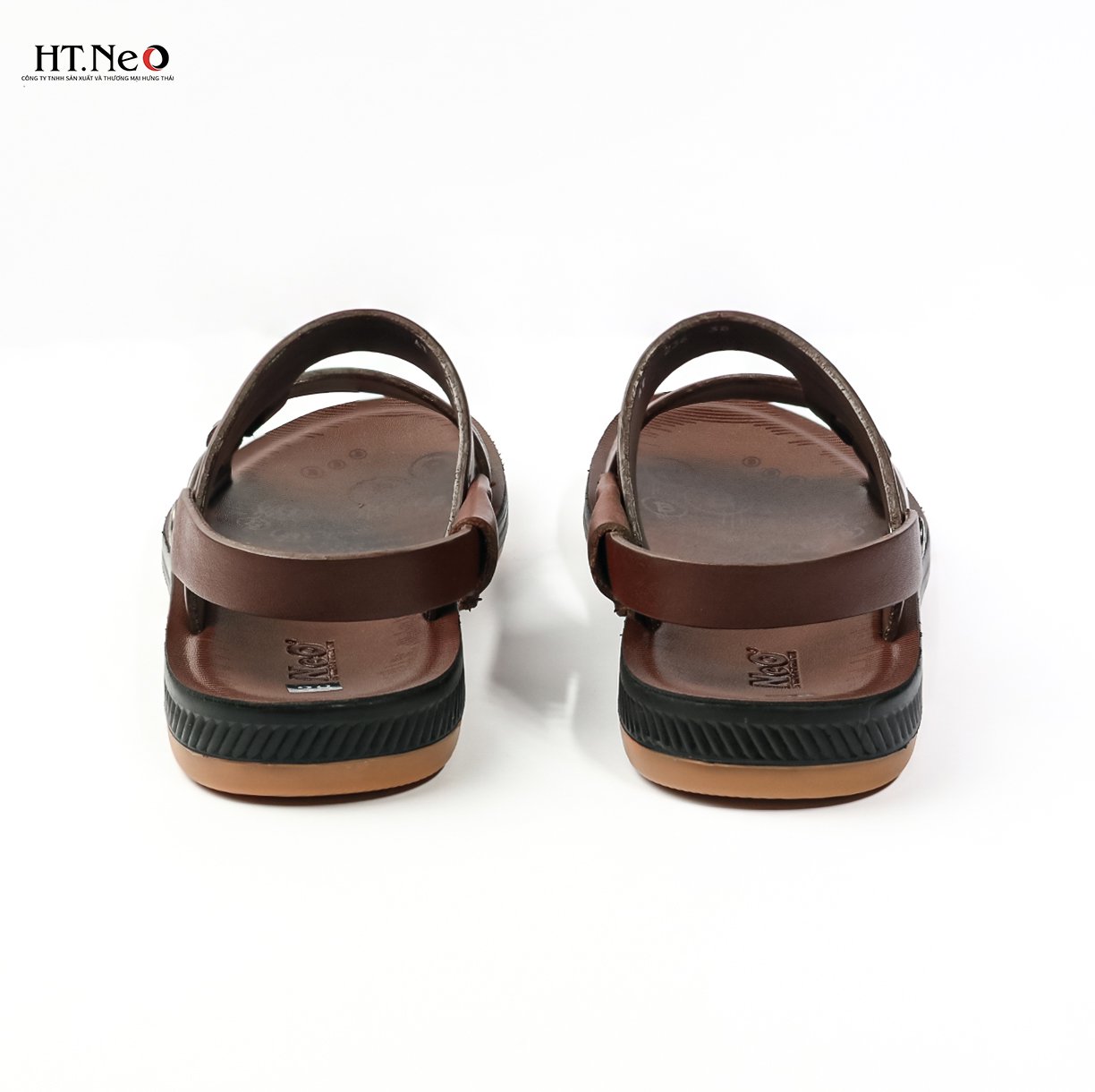 Sandal nam đế cao - Sandal nam HT.NEO da bò siêu xịn, in dập 5g, kiểu dáng cực đẹp, đế cao su non rất êm chân SD29