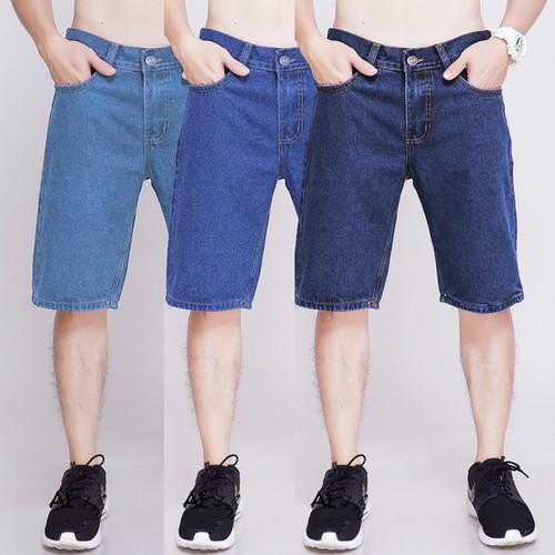 Quần short Jean Nam chất vải Jean cotton form chuẩn đẹp, 03 màu cơ bản Jean013