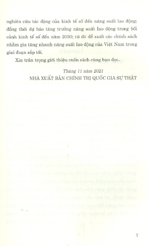 Năng Suất Lao Động Của Việt Nam Trong Bối Cảnh Kinh Tế Số (Sách Chuyên Khảo)