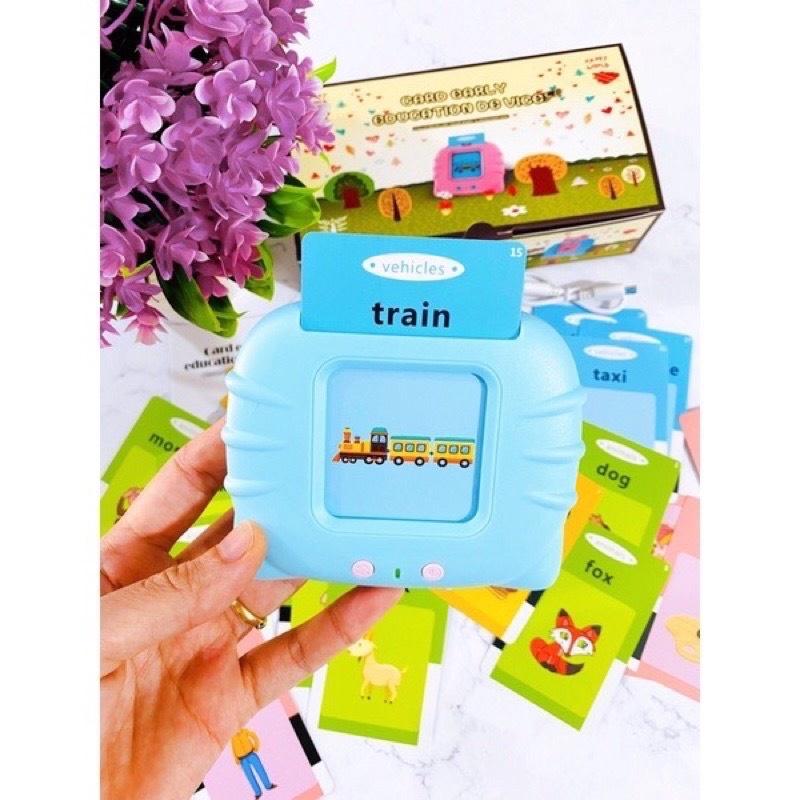 Máy đọc thẻ Flashcard Tiếng Anh Cho Bé 112 Thẻ và 224 Từ Vựng tiếng Anh