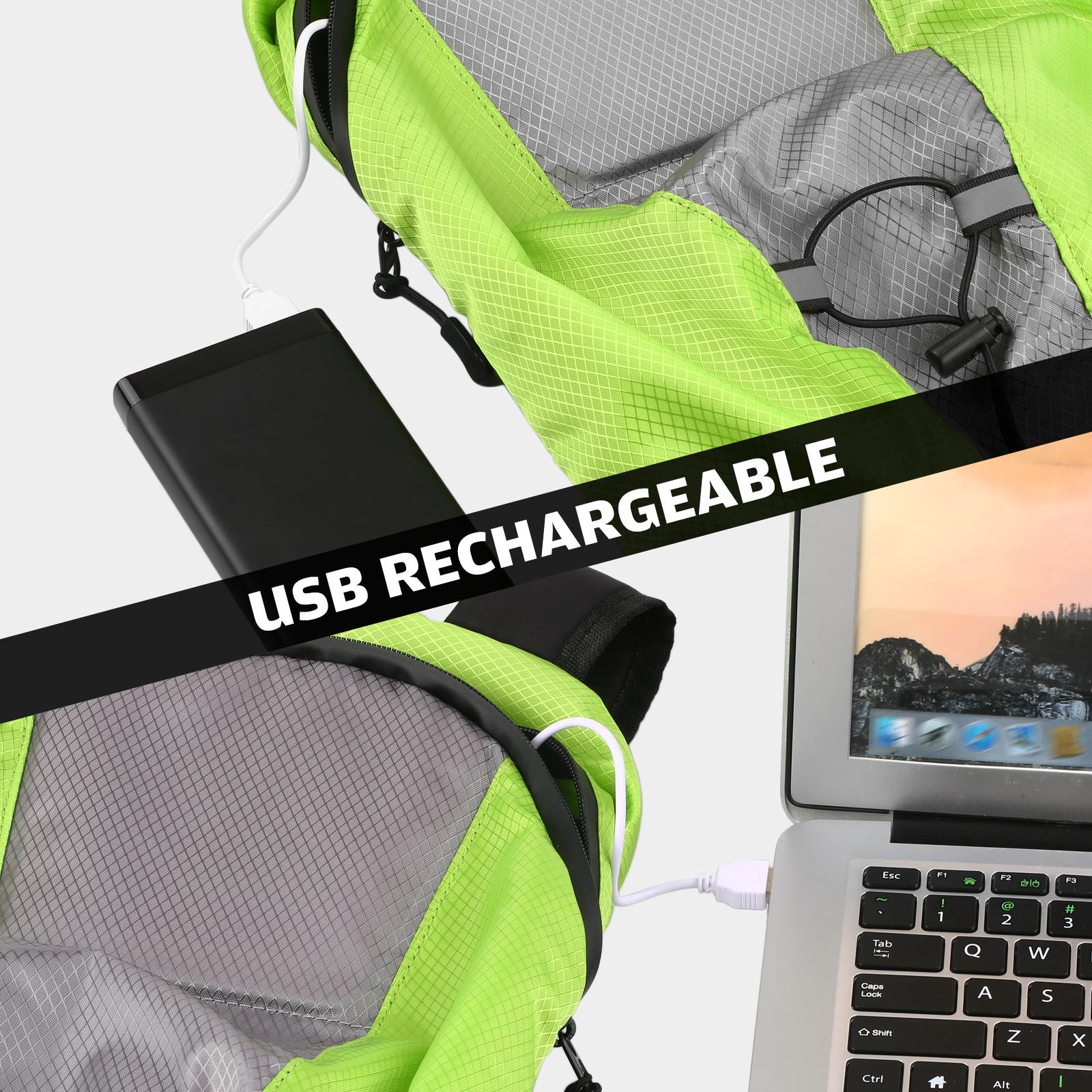 Balo Thể Thao Chống Thấm Nước Siêu Nhẹ Có Đèn Led Tín Hiệu Báo Rẽ, sạc USB