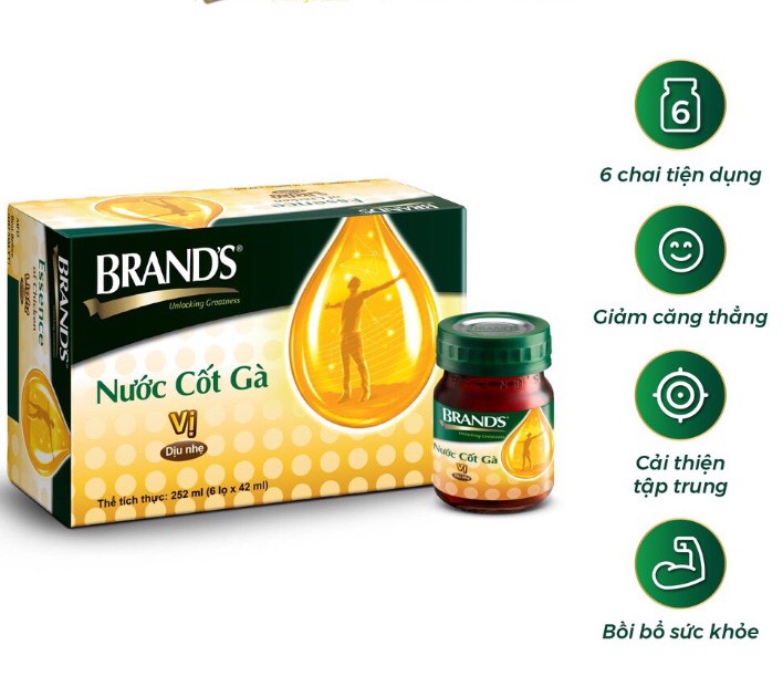 Lốc 6 Hũ Nước Cốt Gà Brand'S Vị Dịu Nhẹ 42ml