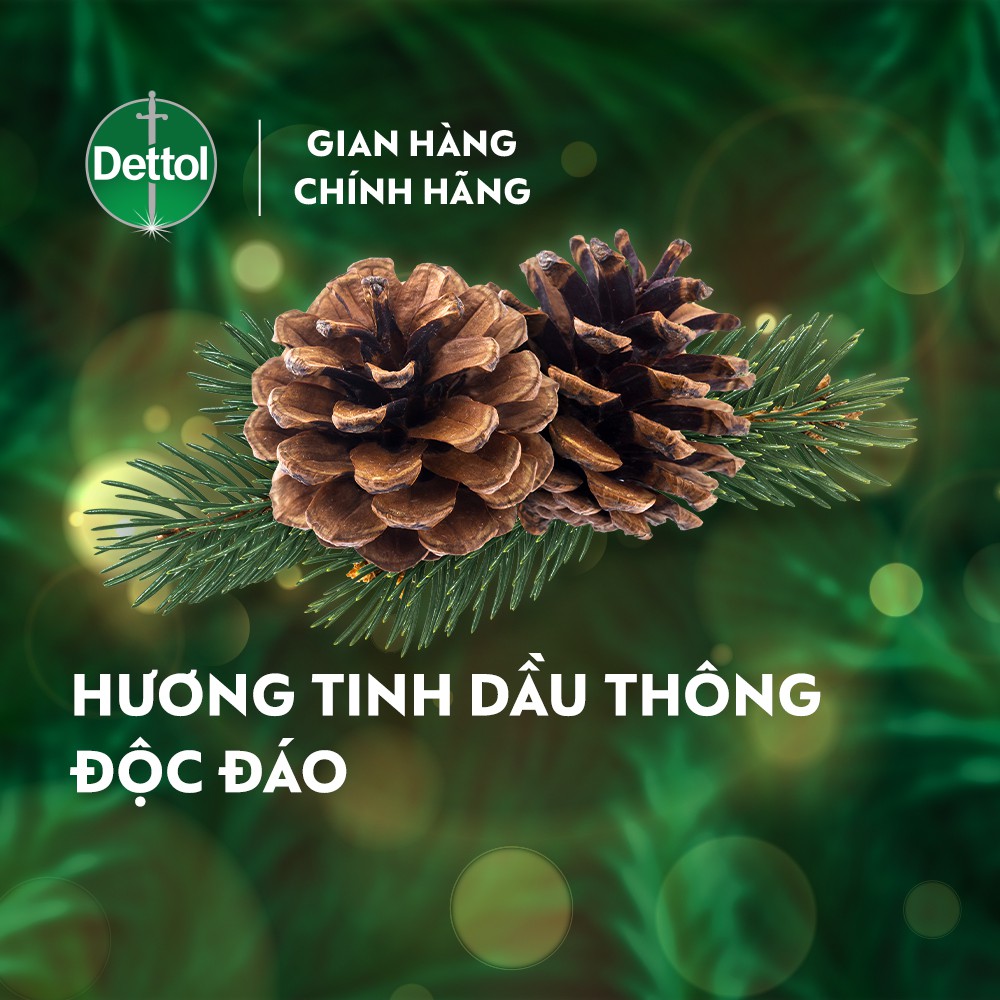 Bộ 1 chai sữa tắm kháng khuẩn Dettol 950G/Chai và 1 nước rửa tay diệt khuẩn Dettol 250G/Chai