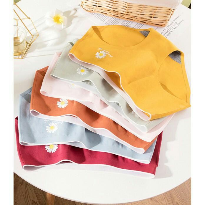 Quần Lót Cotton Không Đường May Hoa Cúc
