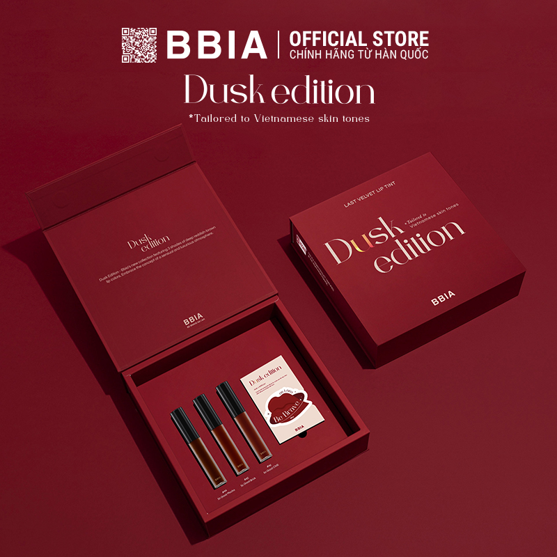 Trọn Bộ 3 Son Kem Lì Bbia Last Velvet Lip Tint - Dusk Edition Kèm 1 Popsocket