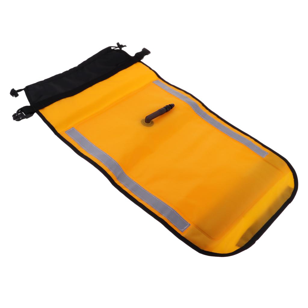 Dual Chamber Safety Float Inflatable Paddle Bag for Snorkeling Surf Boating