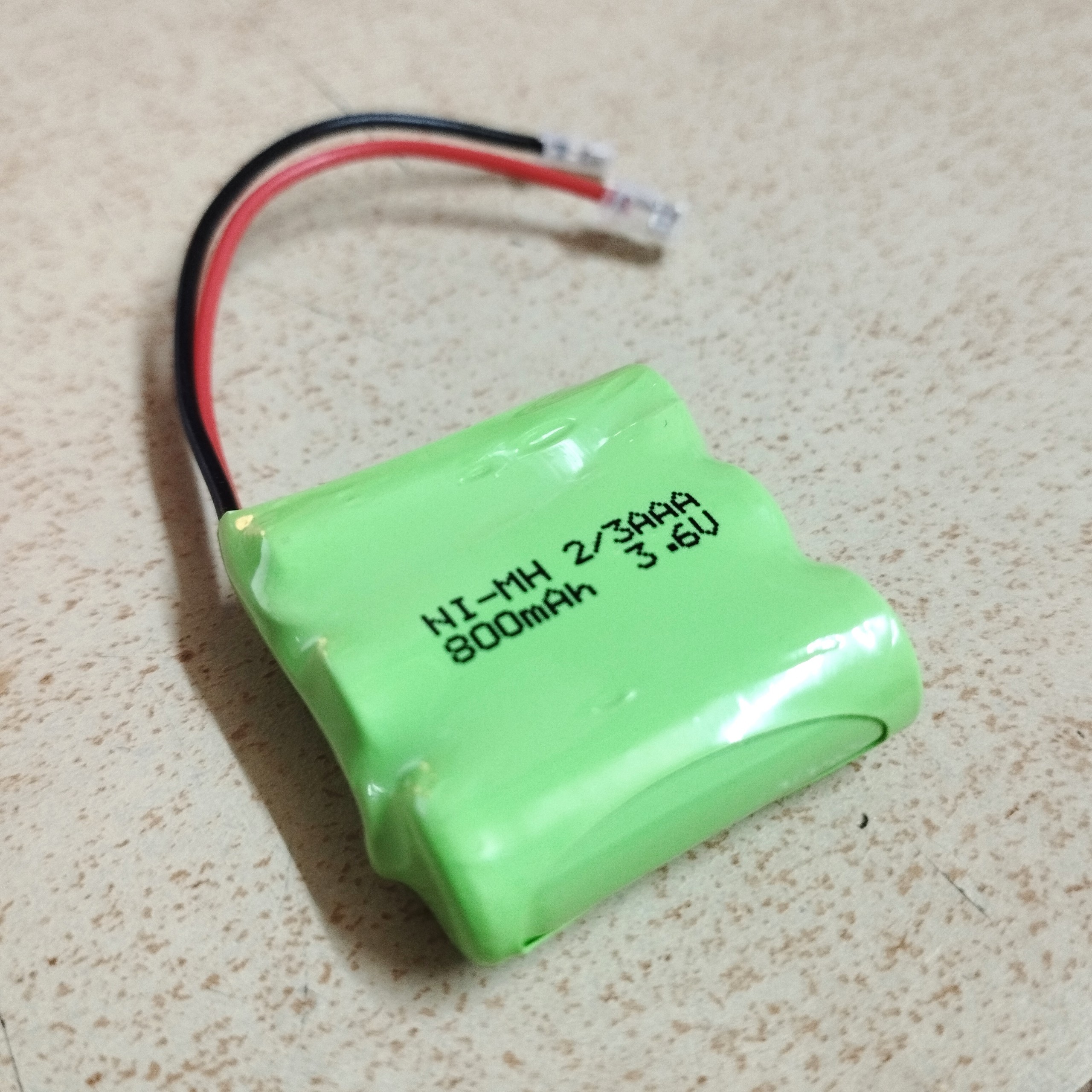 Pin sạc 3.6V dung lượng 800mAh loại ngắn 2/3AAA