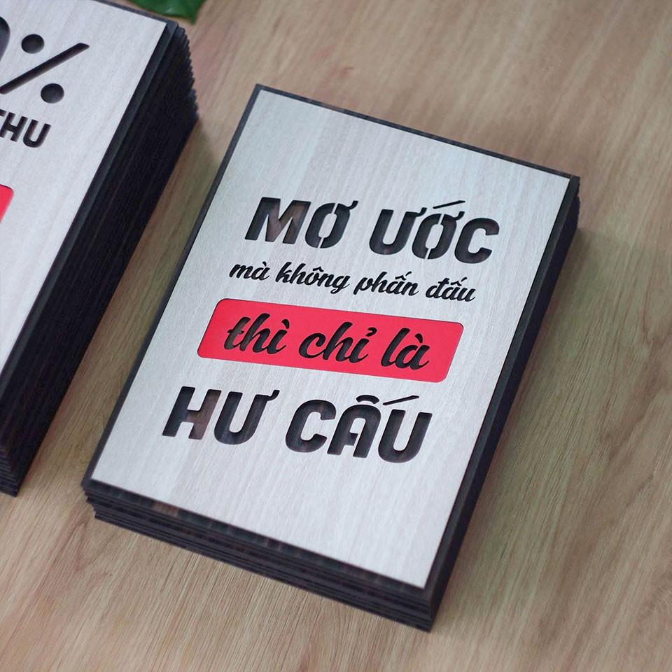 Tranh động lực TBIG116 - Mơ ước mà không phấn đấu thì chỉ là hư cấu