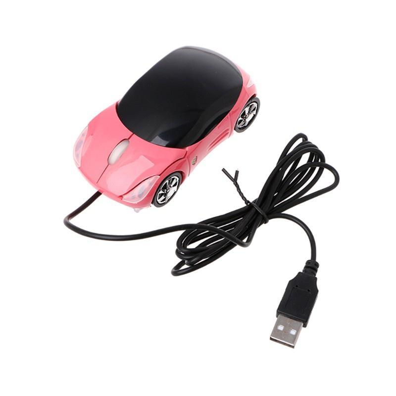Chuột quang có dây 1000dpi hình xe hơi với 2 đèn pha cho pc laptop sáng tạo