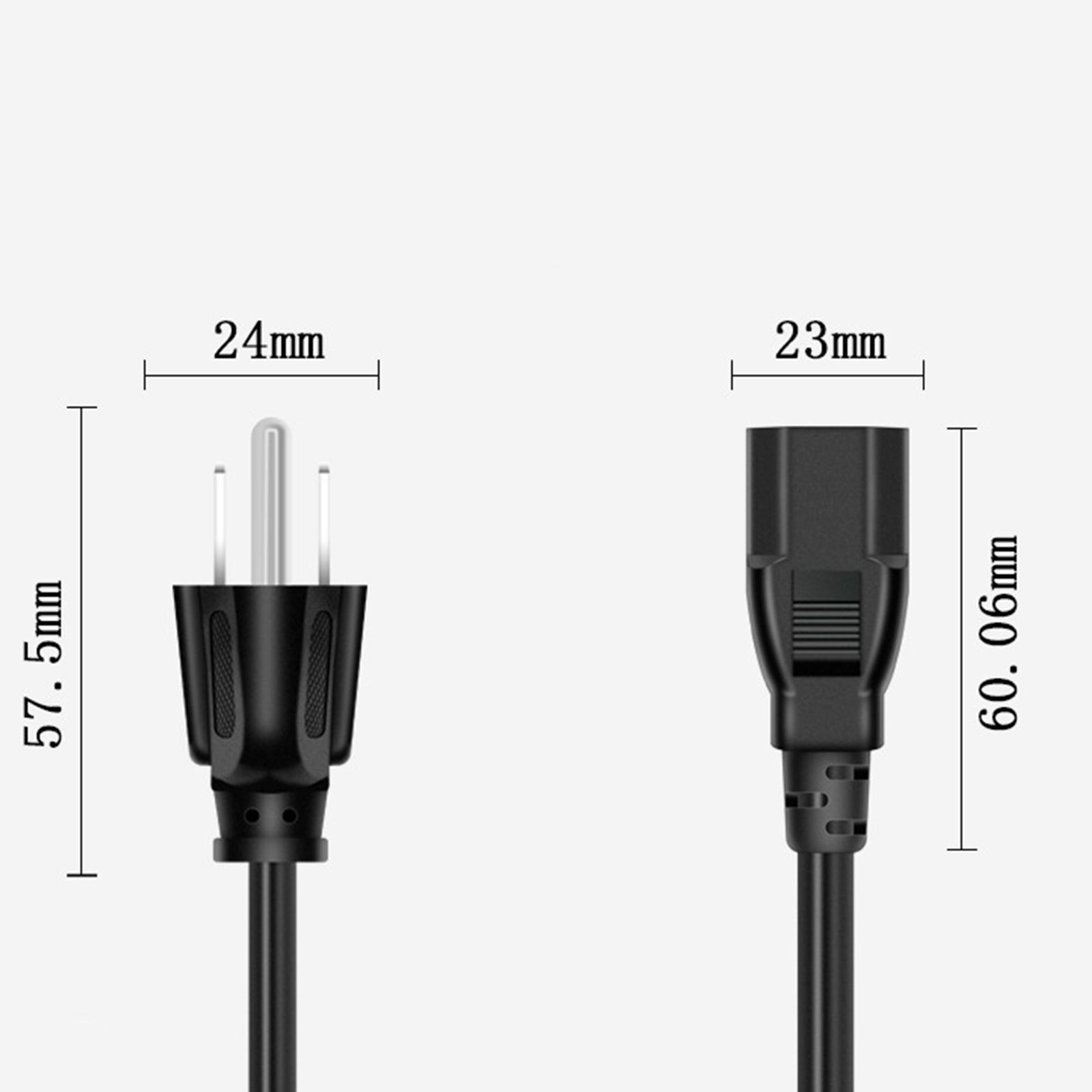 US Plug ,Power Line Power Cords, AC Power Supply Adapter Cord ,for Home Office Computers Monitors Camcorders