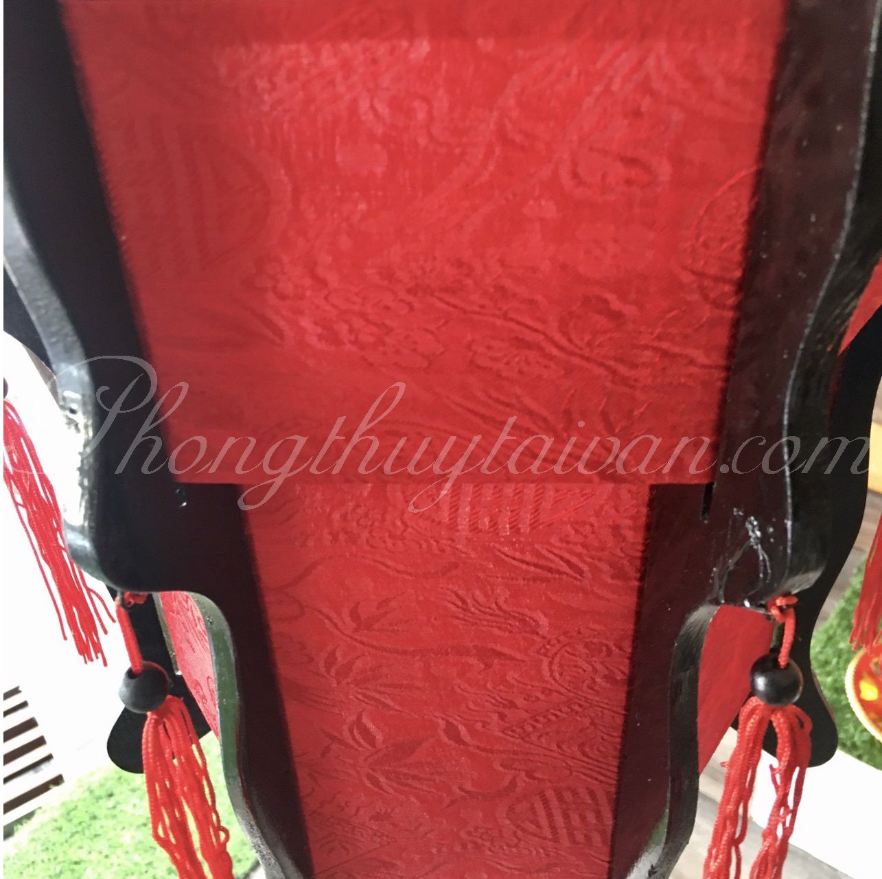 Đèn lồng Hội An lục giác gỗ 40cm - trang trí phong thuỷ