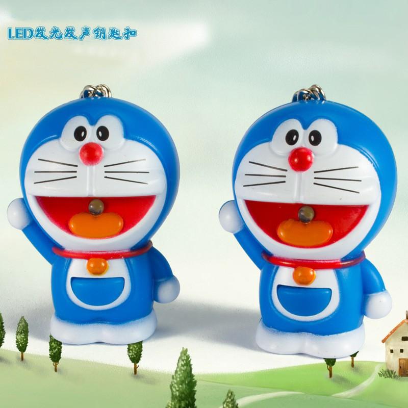 Móc khóa doremon phát sáng đèn Led có âm thanh-Móc khóa đoremon phát sáng-Doremon phát sáng Có Đèn cực yêu