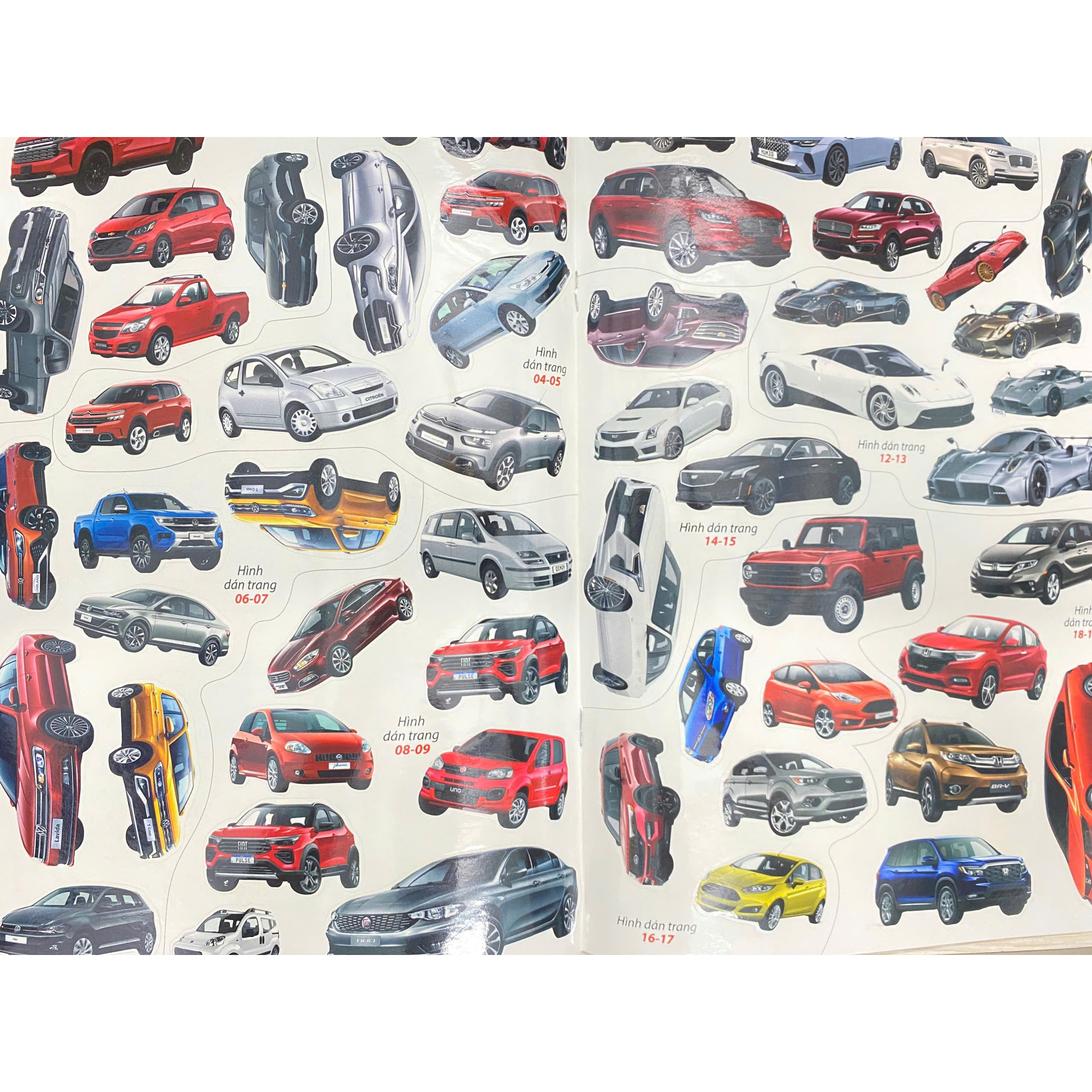 Sách Sticker - Car - Các hãng xe trên thế giới
