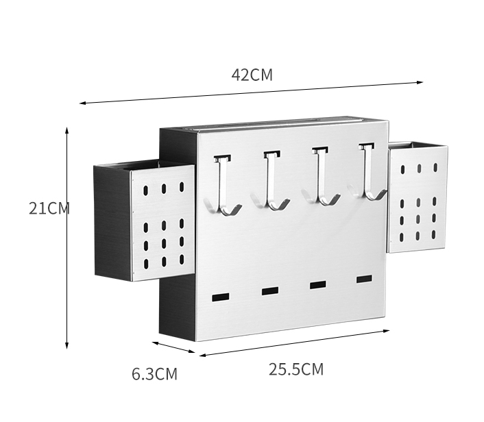 Kệ để dao đũa muỗm dán tường full inox