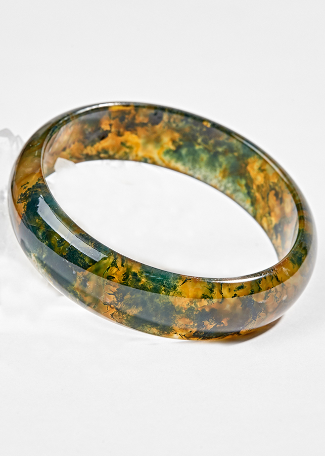 Vòng Băng Ngọc Thuỷ Tảo Huyết Ni 54 Ngọc Quý Gemstones
