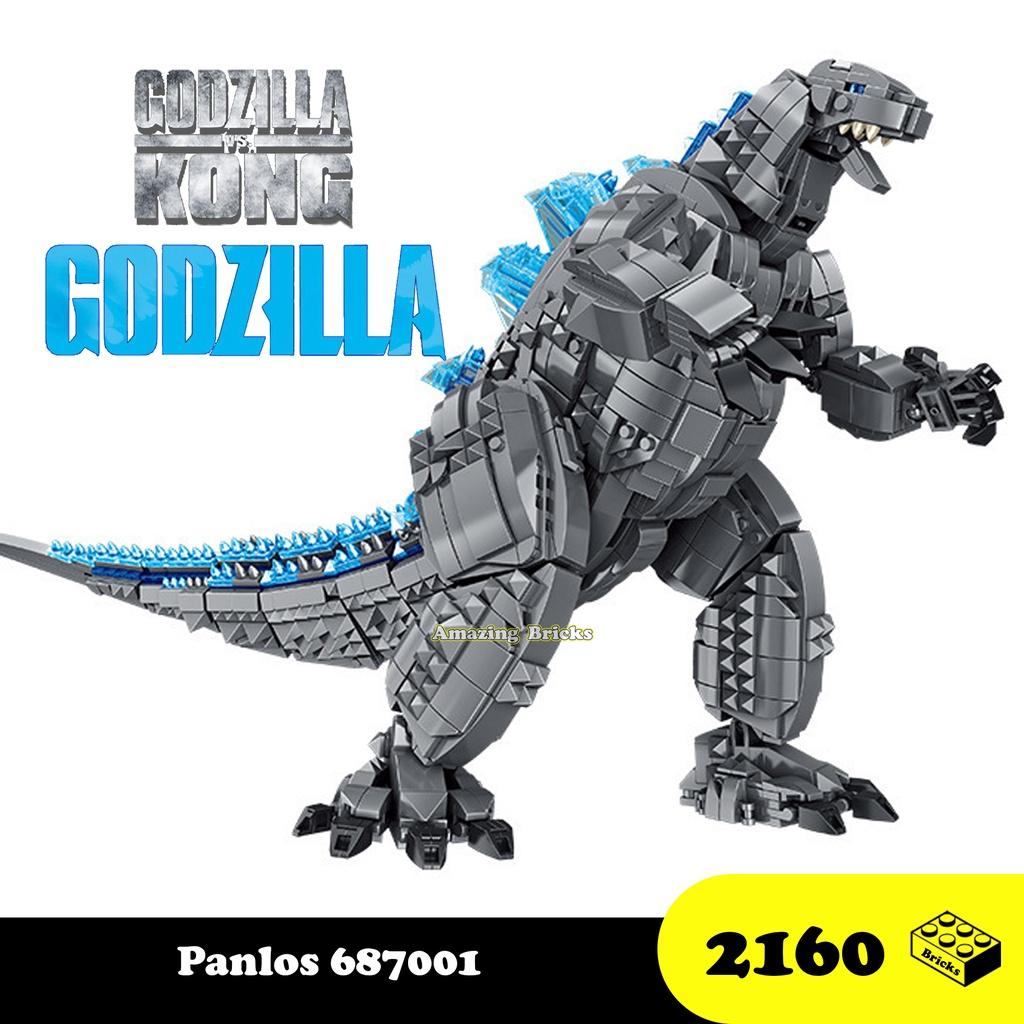 Đồ chơi Lắp ráp Vua quái vật Godzilla, Panlos 687001 King Monster, Xếp hình thông minh, Mô hình thú khổng lồ