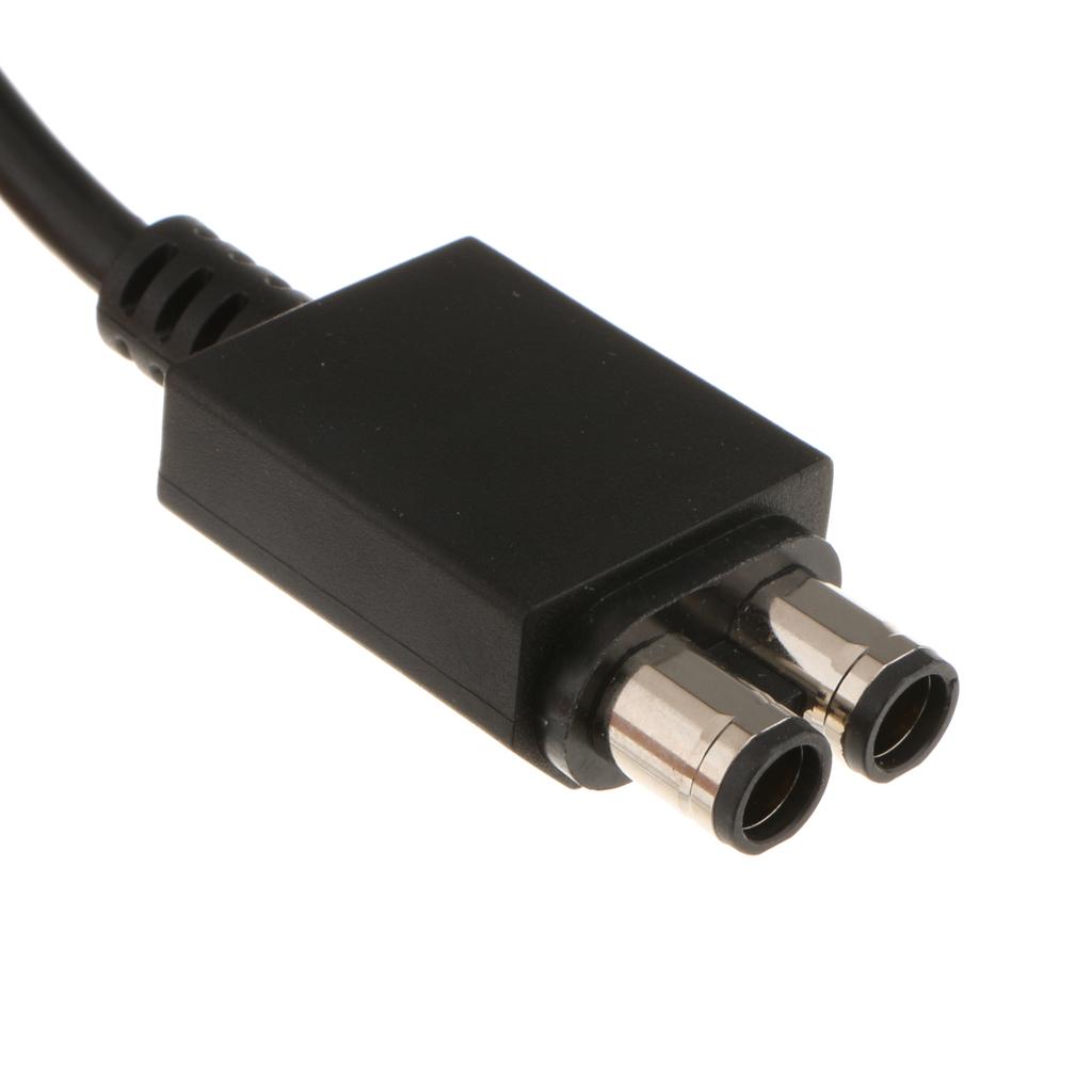 For Xbox 360 to Xbox 360 Slim Power Supply Converter 2-port AC Adapter Cable Cord