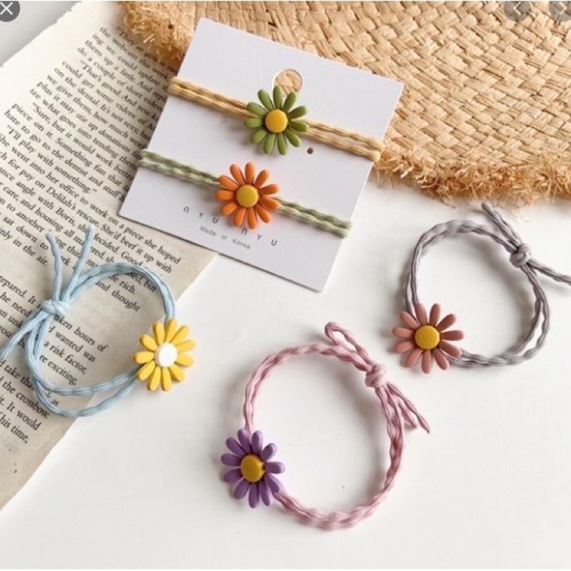 Dây buộc tóc hoa cúc dễ thương