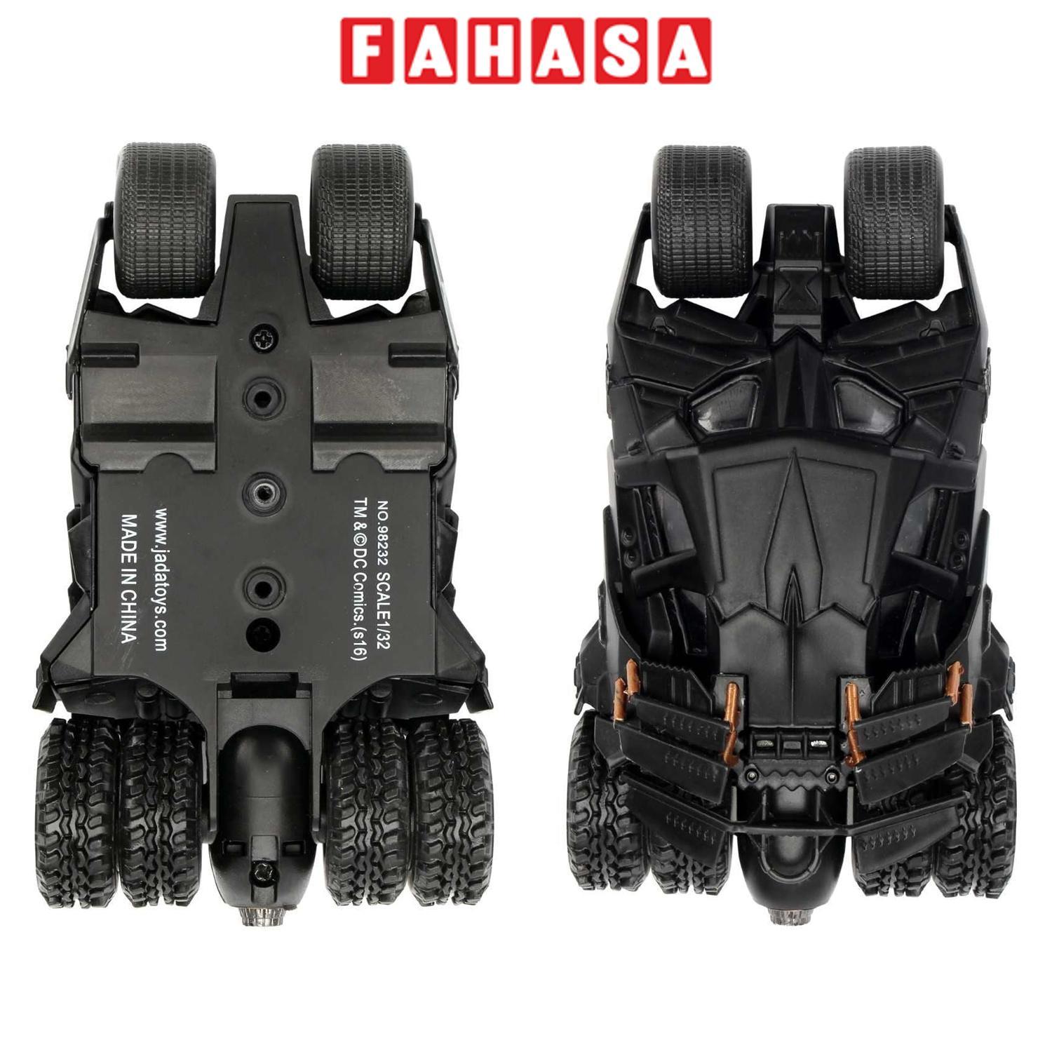 Đồ Chơi Mô Hình Sưu Tầm Xe DC Comics Batman Batmobile 1:32 - Jada Toys 98232 - 2008 The Dark Knight Batmobile - Màu Đen