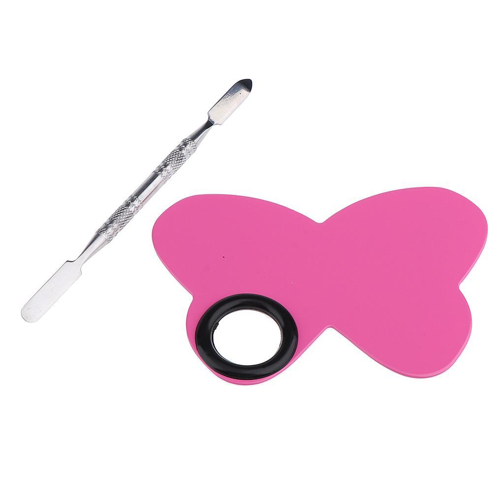 Cosmetic Makeup Mixing Blending Palette Spatula for Foundation Pigment Pink