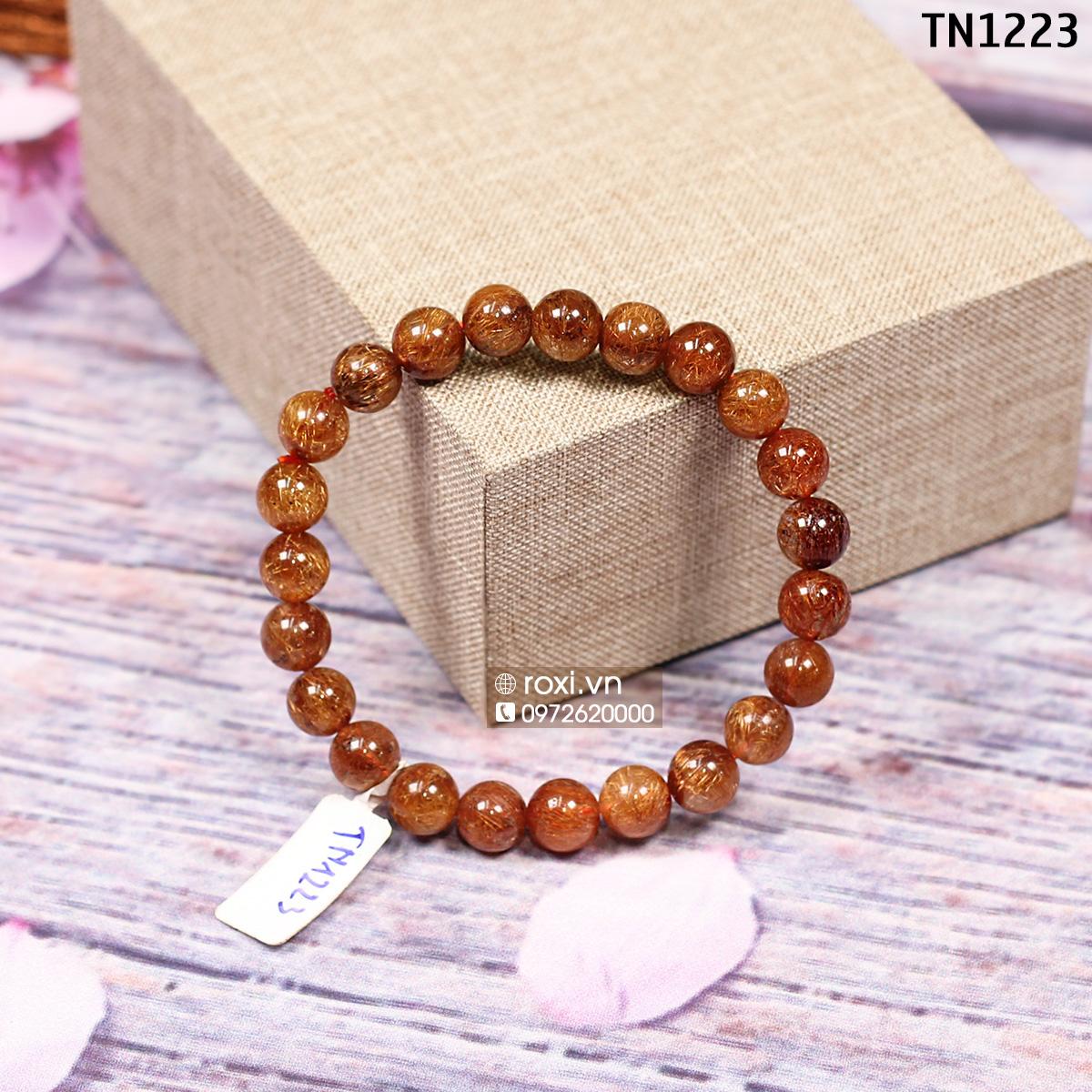 Vòng tay phong thủy Thạch Anh tóc nâu 9ly - TN1223