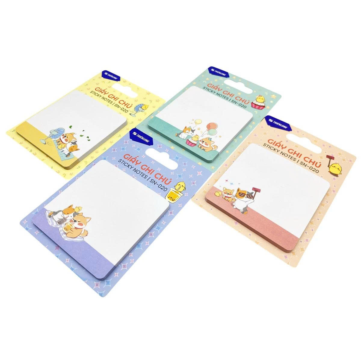 Giấy Ghi Chú Besties - 70 x 70 mm - 73 x 73 mm - Thiên Long  - Màu Ngẫu Nhiên