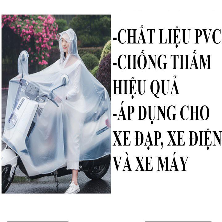 Áo mưa thời trang 1 đầu, 2 đầu siêu dai