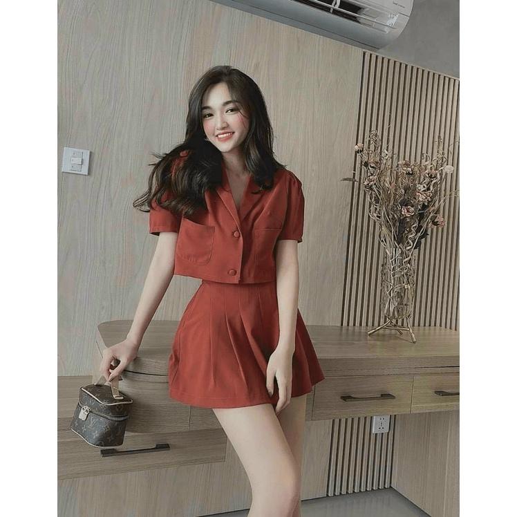 SÉT VEST CHÂN VÁY NGẮN TRẺ TRUNG NĂNG ĐỘNG SIÊU HOT
