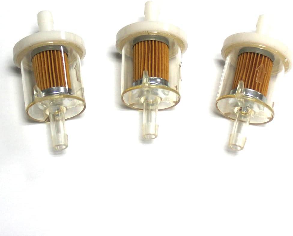 3 x Bộ lọc nhiên liệu Bộ lọc xăng Đi trên máy kéo cỏ Nhiều động cơ 691035 Remp 493629 695666
