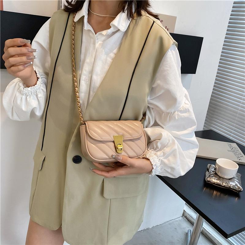 2021 Mới Thiết Kế Túi Đeo Vai Cho Nữ Da Pu Nữ Đơn Giản Nữ Chất Lượng Dây Chuyềnote Nữ Của