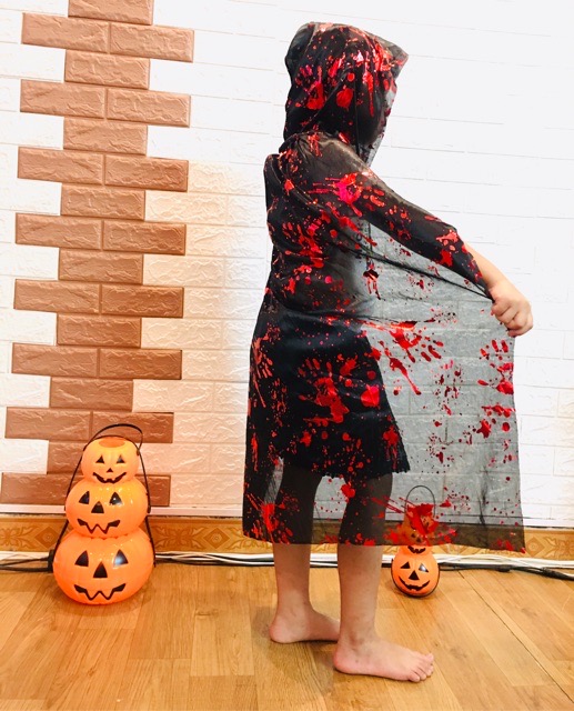 Áo choàng thủy thủy kèm mũ dày đẹp hoá trang halloween