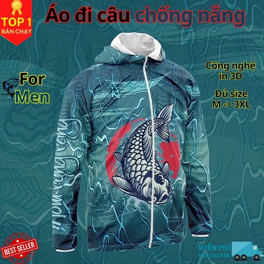 Áo câu cá thời trang chống nắng F11 Tiger đủ size từ 50-85kg - Áo đi câu chất liệu chống tia UV cao cấp D Danido
