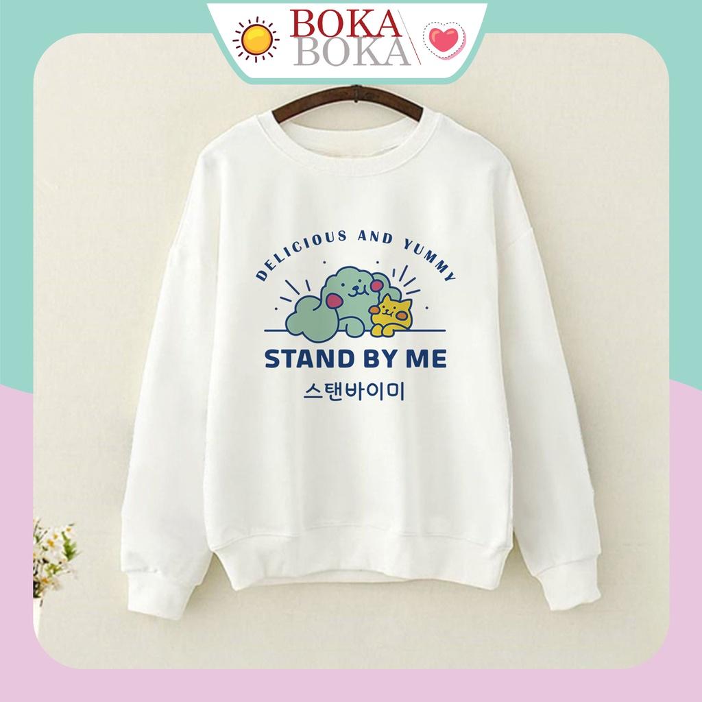 Áo Sweater Nữ Nỉ Bông Stand By Me