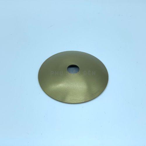 Nắp bịt inox mạ đồng D60 nắp bịt đèn trang trí